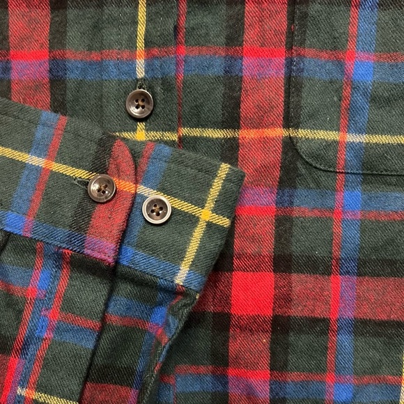 L.L. Bean Men's Multicolor Plaid Button Down Long Sleeve Shirt Size Large - Picture 3 of 5